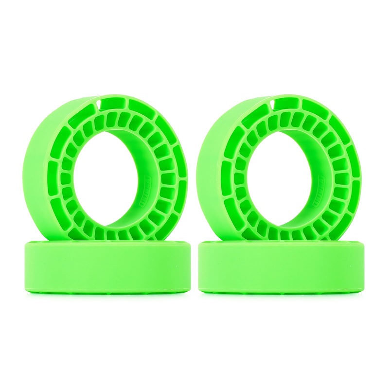 Injora 4Pcs Silicone Rubber Inserts For 64 * 24Mm 1.3” Tires(Green)