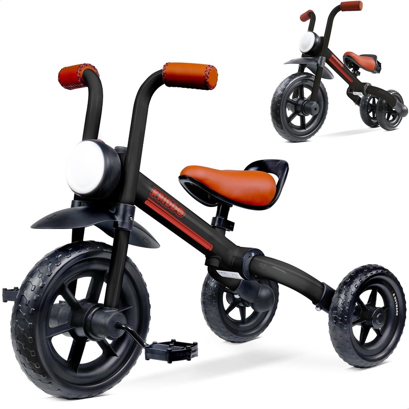 Kriddo 2-In-1 Kids Balance Bike And Kids Tricycle For 2 To 5 Year Old, Toddler Balance Bike With Detachable Pedals, Tricycles Fo