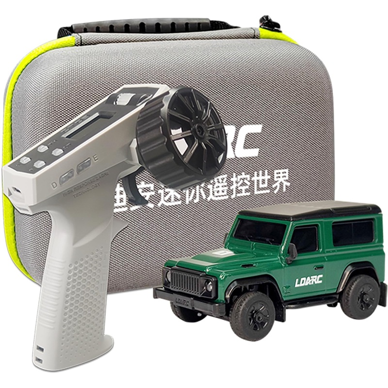 Ldarc 1:64 Scale Mini Rc Truck Rtr Rc Rock Crawler 2.4Ghz Hobby Grade Remote Control Car Model Vehicle Buggy (R01-Green)