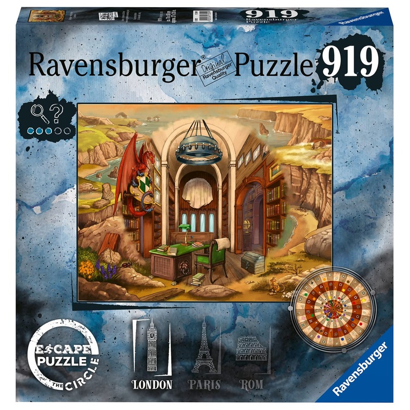 Ravensburger Escape The Circle: London – 919 Piece Escape Room Jigsaw Puzzle For Adults | Story Driven Experience | Premium Qual
