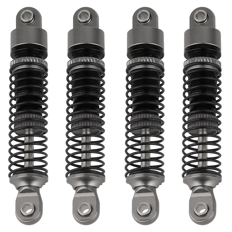 Rzxylrc 4Pcs 59Mm/65Mm Aluminum Shocks Absorbers Oil Threaded Damper For 1/18 Rc Crawler Trx4M Trx-4M Bronco Defender K10 Upgrad