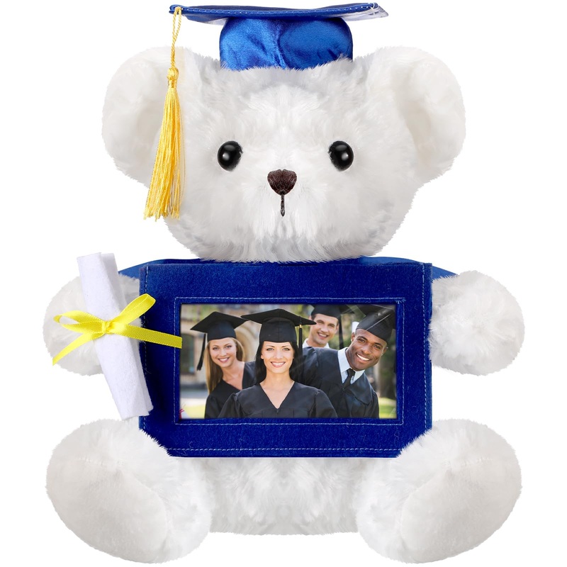Sotiff 10” 2025 Graduation Plush Bear With Picture Frame For 4 X 6” Photo Graduation Gifts Stuffed Bear For Kids Granddaughter