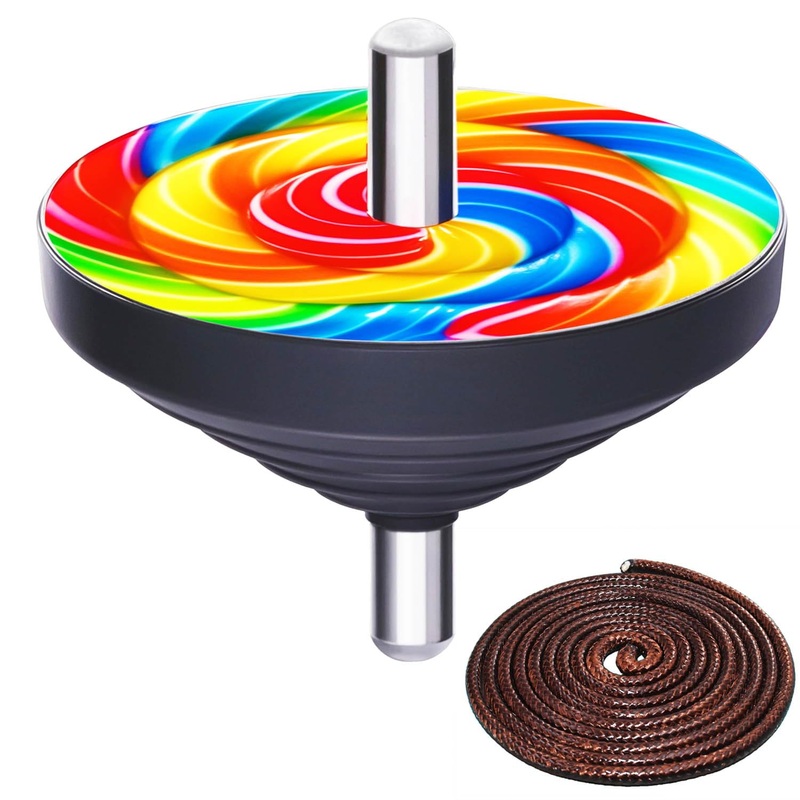 Spinning Top Game Set Paeng-Y – Traditional Korean Folk Game Paengi – Fun Paeng-I For Family Squid Parties Gifts