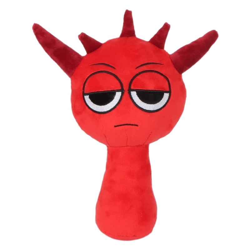 Sprunki Plush, 10” Cute Red Raddy Plushies Toy For Fans Gift, Soft Stuffed Figuer Doll For Kids Adults, Birthday Christmas Choi