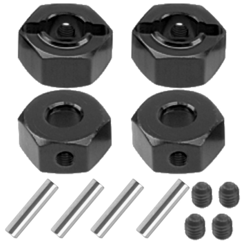 Vgoohobby Metal 12Mm Wheel Hex Hub Drive Adapters With Pins Screws Compatible With 1/10 Arrma Senton Granite Typhon Vorteks 3S B