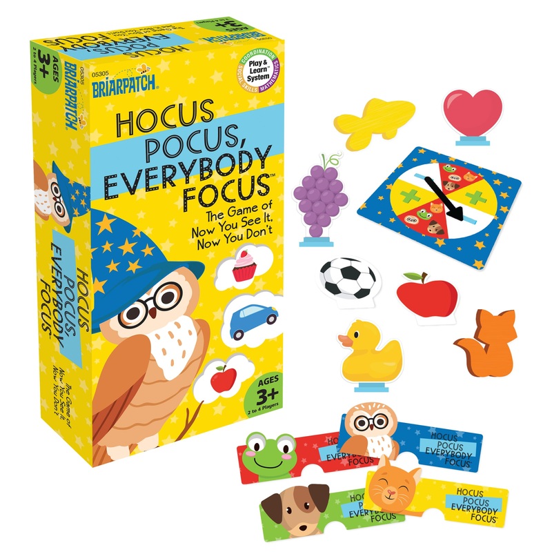 Briarpatch | Hocus Pocus Everybody Focus Game, School Readiness Game For Preschool, Travel-Friendly, Early Learning Game, Classr