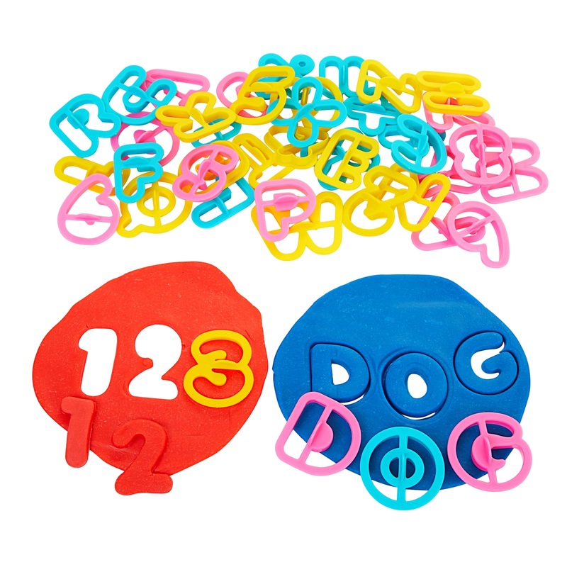 Colorations Alphabet & Number Cutter Set – 41 Pieces