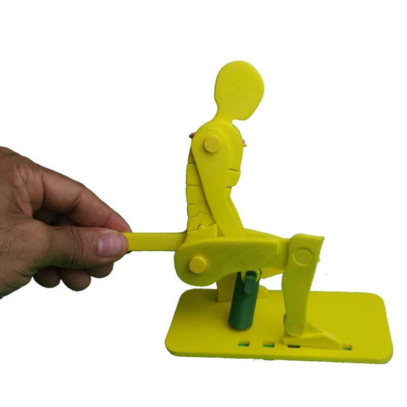 Didactica3D, Correct Lifting Model, Demonstration Figure, Anatomy (Mini Yellow)