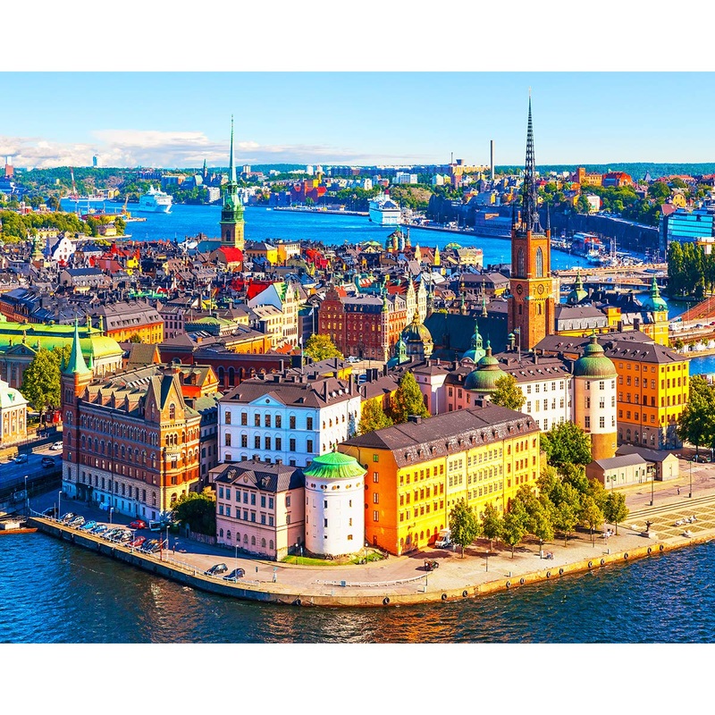 Jigsaw Puzzle 1000 Pieces European City Stockholm View For Adult Birthday Gift Choice Room Decor