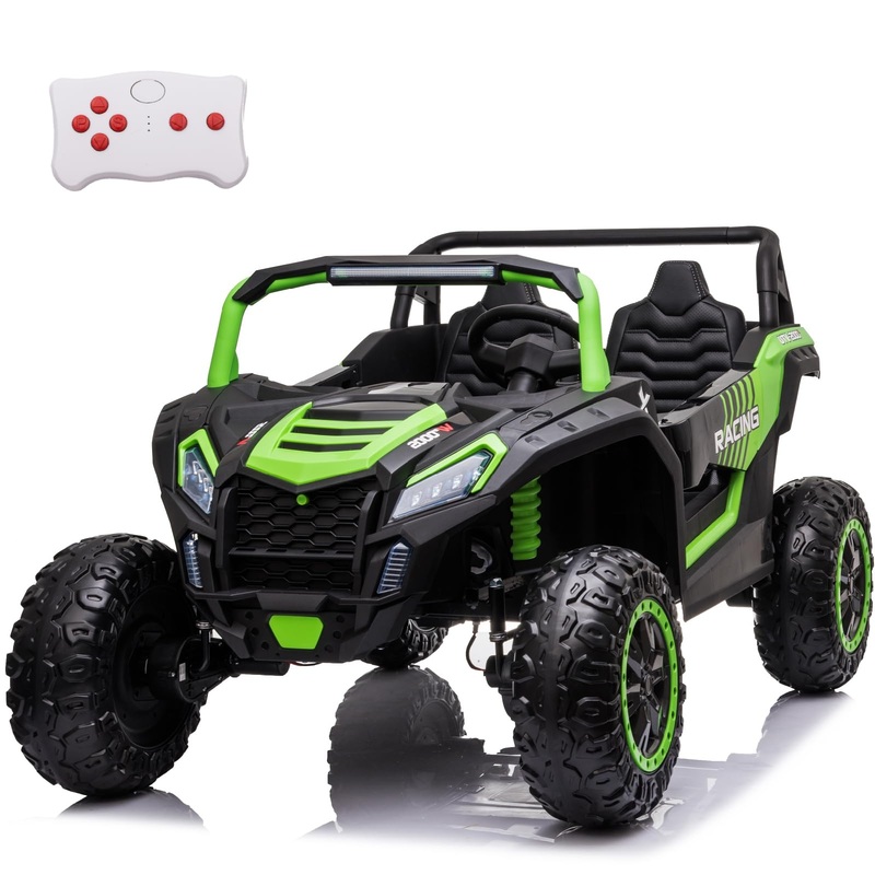 Luibas 24V 10Ah 2-Seater Ride On Car For Big Kids, Ride On Toy With Remote Control, 4Wd Battery Powered Electric Vehicle For Kid