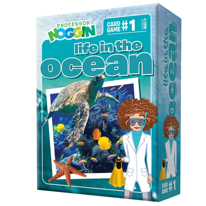 Outset Media Professor Noggin’S Life In The Ocean Trivia Card Game – An Educational Based Card Game For Kids – Trivia, True Or F