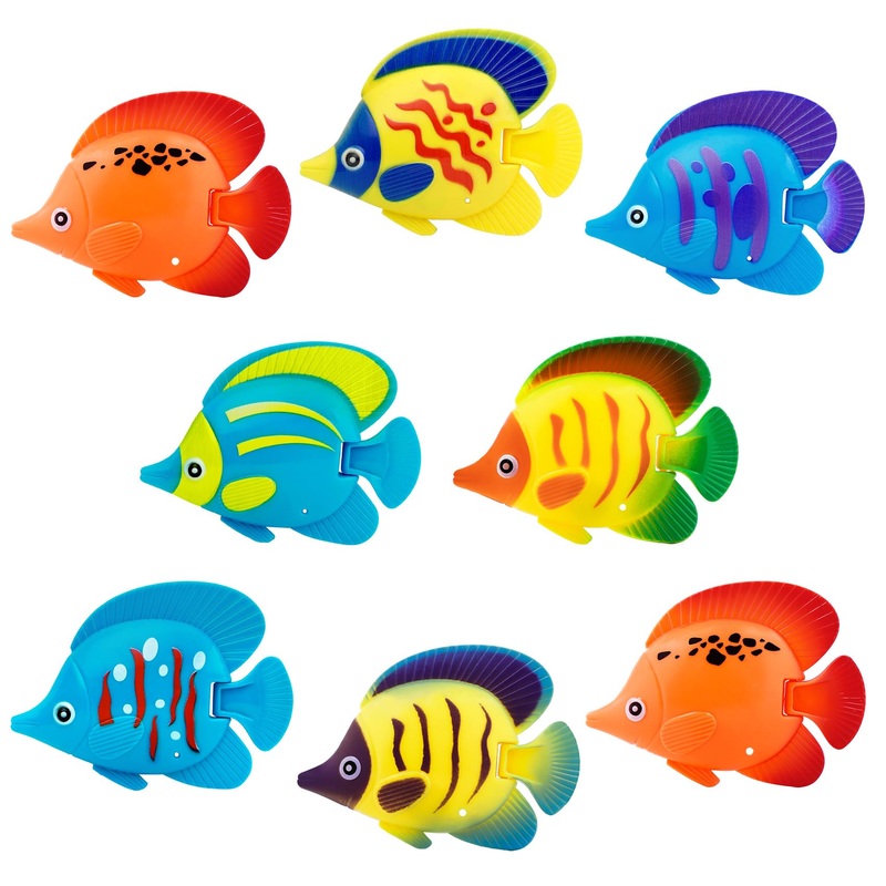 Pool Toys For Kids, Bath Toys Dive And Grab Fishing Game Set, Swimming Pool Diving Toys For Summer Beach Bath Time