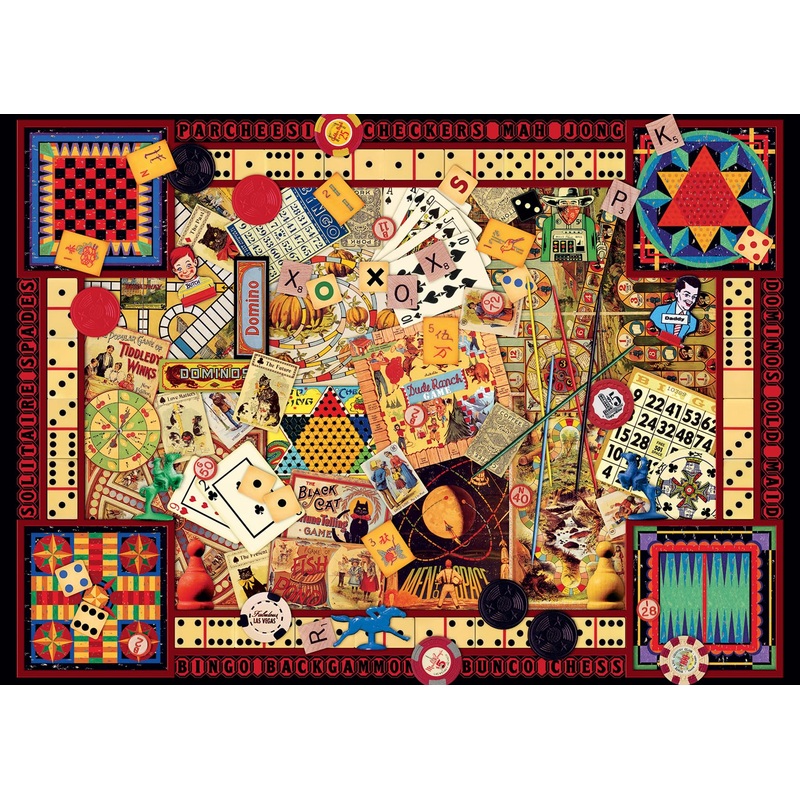 Ravensburger Vintage Games – 1000 Piece Jigsaw Puzzle For Adults | Unique Pieces | Softclick Technology | Perfect Group Activity