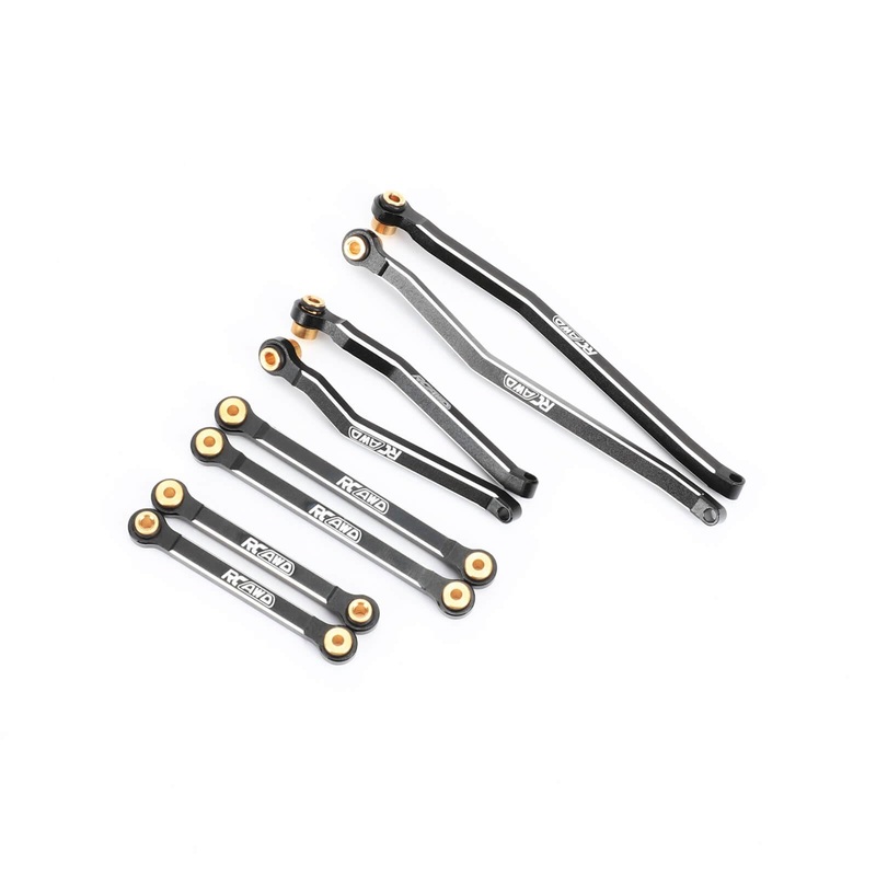 Rcawd Aluminum Front/Rear Suspension Links Bracket Rod For For Cr18P Rock Van Cr18P Trail Hunter Cr18P Rock Van Evo Cr18P Evo Ha