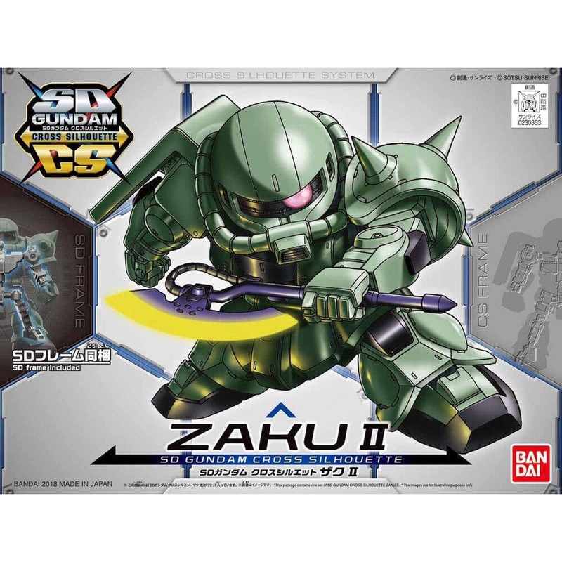 Sd Gundam Cross Silhouette Zaku Ii Plastic Model