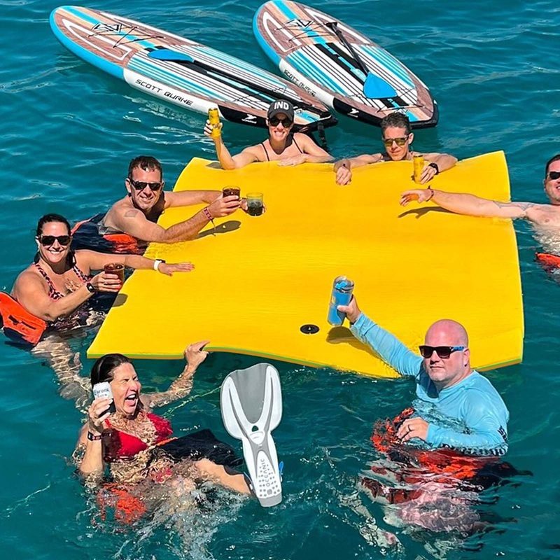 Yaciente 12′ Lily Pad Floating Mat, Tear-Resistant Floating Water Mat For Lake, Floating Pads For Recreation Pool, Lake, 7 Color