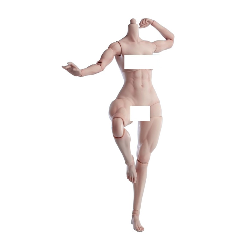 Ysbring Worldbox 1/6 Scale Female Doll Muscle Body For 12 Inch Woman Action Figure At206A Pale Skin