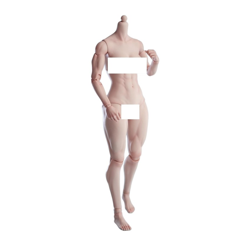 Ysbring Worldbox 1/6 Scale Female Doll Muscle Body For 12 Inch Woman Action Figure At206B Pale Skin