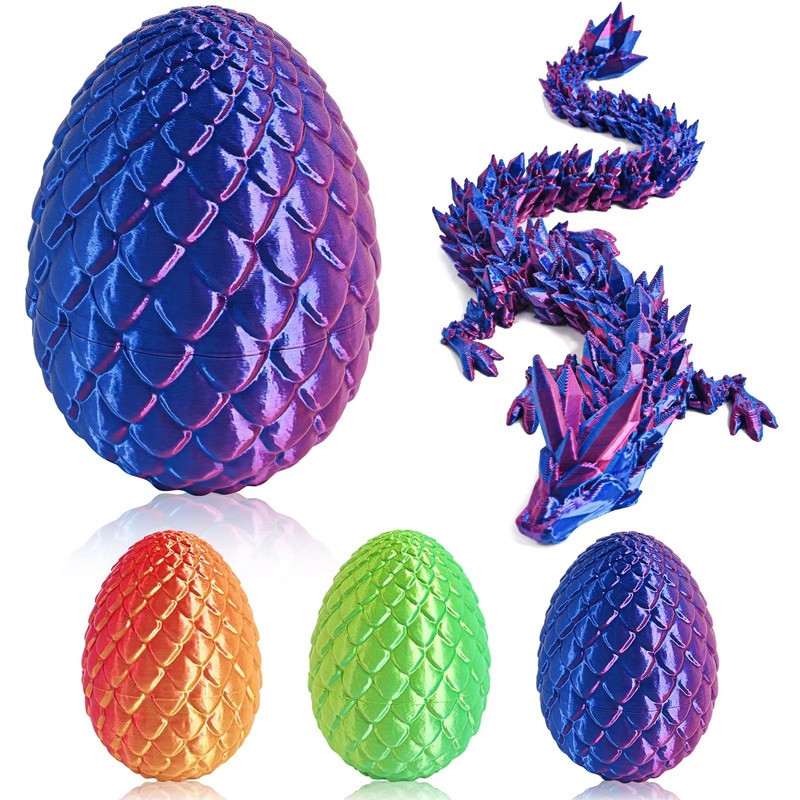 3D Printed Easter Dragon Eggs – Cool Crystal Dragon – Funny And Mysterious Toys – Essential Easter Basket Stuffers – Dragons Wit