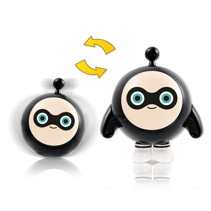 A Alpha Eggy Party Toys, Rocky Action Figures Transformable Toys, 2-In-1 Eggy Wobbler Toys To All Ages, Cute Tumbler Toys For Ki