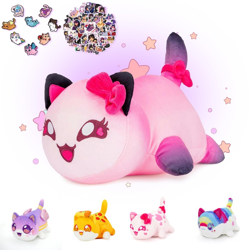 Aplushuman Kc Cat Plush – Goddess Cat Collection – 69-Piece Set (60-Sticker & Collectible)