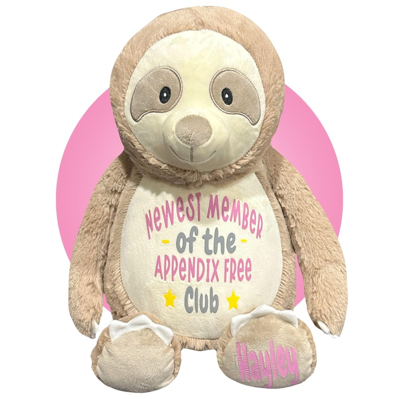 Appendix Plush 17” Tall – Personalized Appendix Plushy – Appendix Surgery Recovery Gifts – Appendectomy Recovery Gifts For Kids