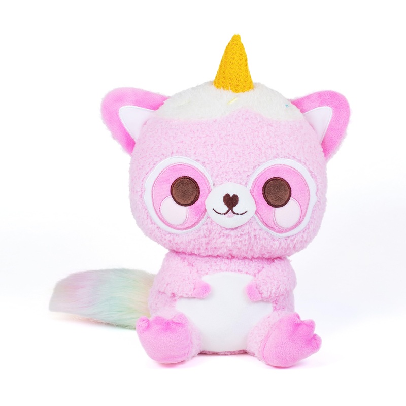 Cuddle Barn Plushgoals – Roxy The Kawaii Raccoon | Super Soft Cute Kawaii Racoon Ice Cream Cone Unicorn Horn Collectible Stuffed