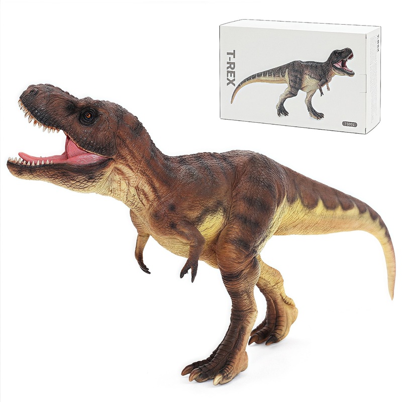 Gemini&Genius Tyrannosaurus Rex Action Figure Toy, T-Rex Dinosaur With Moveable Jaw, Beautiful And Accurate Sculptures Of Dino T