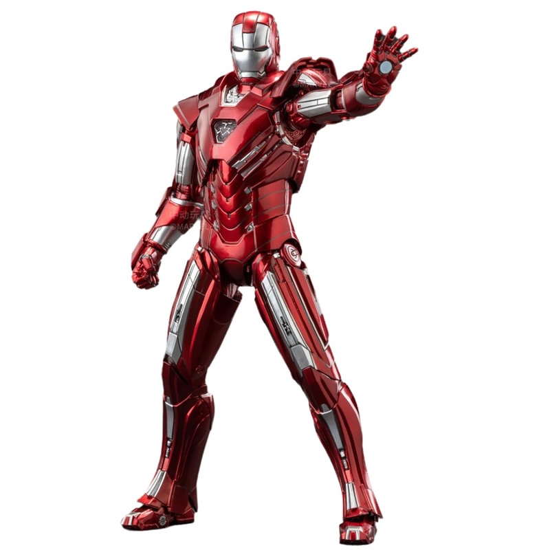 Hiplay Zd Toys Collectible Figure Full Set: Anniversary Series Non-Luminous Version: Iron Man Mk33 (1906-33), 1:10 Scale Miniatu