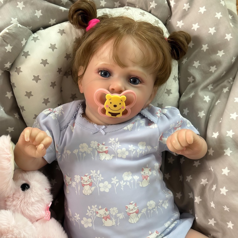 Joyarr Realistic Reborn Baby Doll Jocy, 19-Inch Lifelike Newborn Girl With Hand-Painted Details, Cute Lifelike Soft Weighted Bod