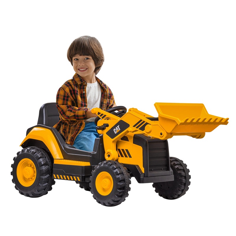 Kid Trax Kids Ride On Toys – 12V Cat Construction Toys For Boys W/Front Loader, Bulldozer, Excavator, Tractor Toy Truck, 2.5-5 M