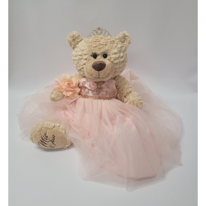 Kinnex Collections Since 1997 20” Quince Anos Quinceanera Last Doll Teddy Bear With Dress (Centerpiece) Arc16832-29