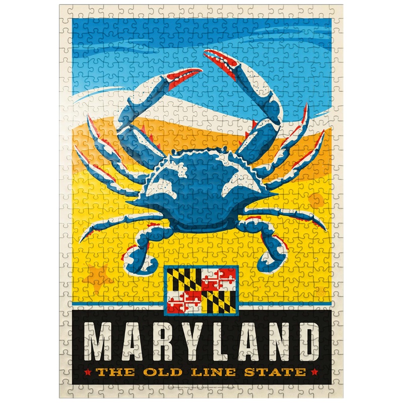 Mypuzzle Maryland: The Old Line State – Premium 500 Piece Jigsaw Puzzle For Adults