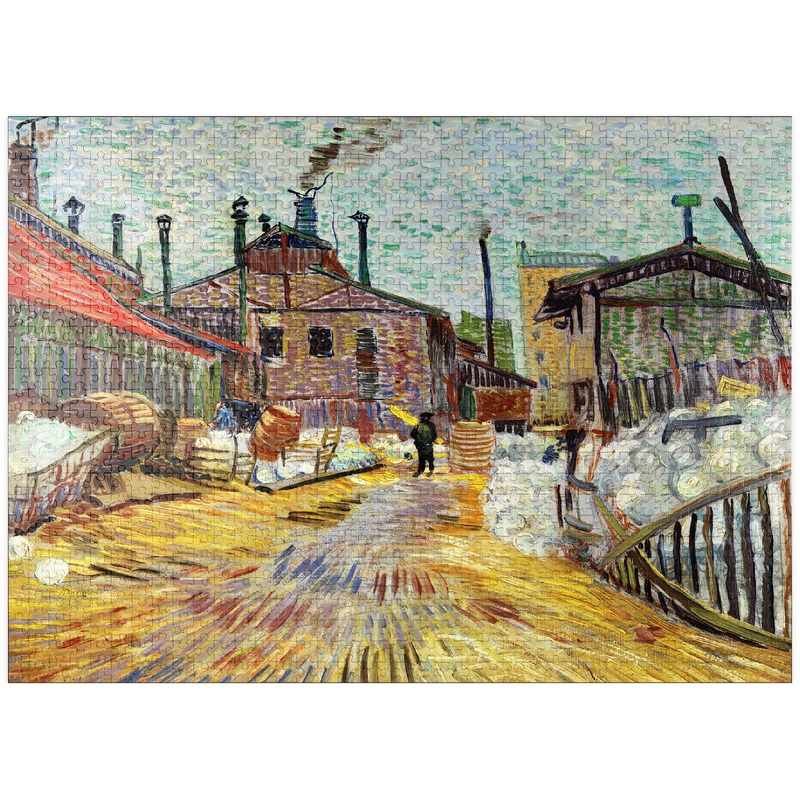 Mypuzzle The Factory 1887 By Vincent Van Gogh – Premium 1000 Piece Jigsaw Puzzle For Adults