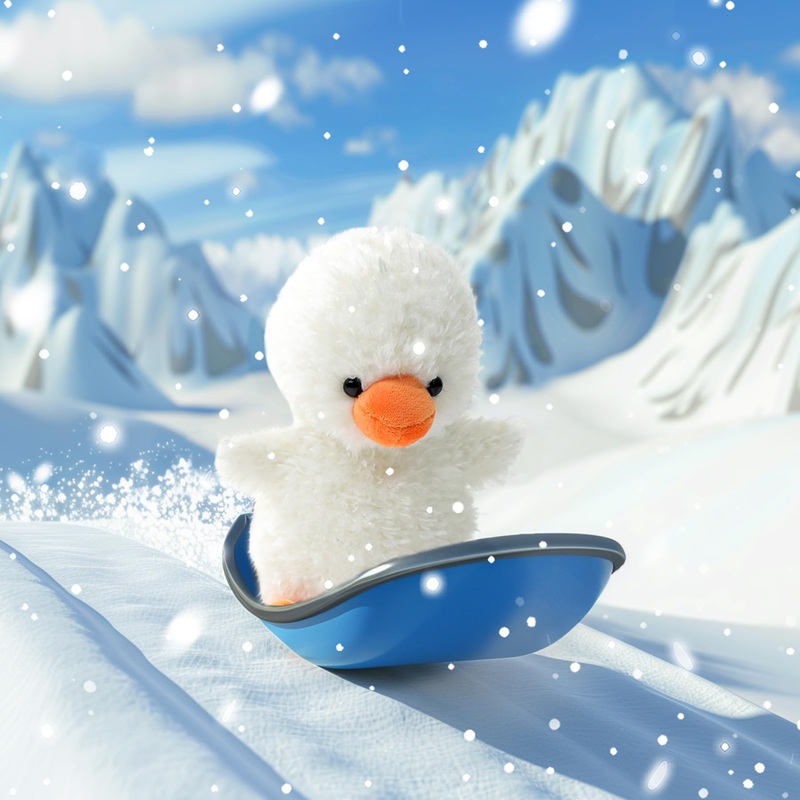 Recur Plush Duckling Stuffed Animal,Soft Plushie Duck,8 Inches