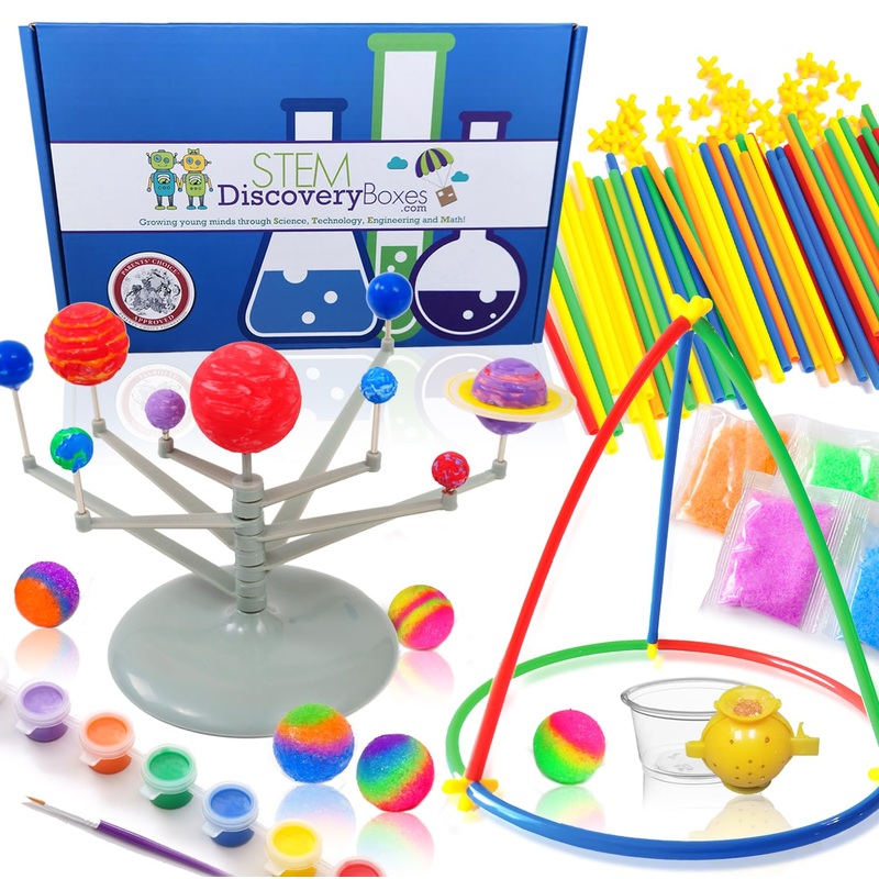 Stem Discovery Box 12 Month Subscription With 36 Total Stem Projects – Educational Science Technology Engineering Learning Lab –