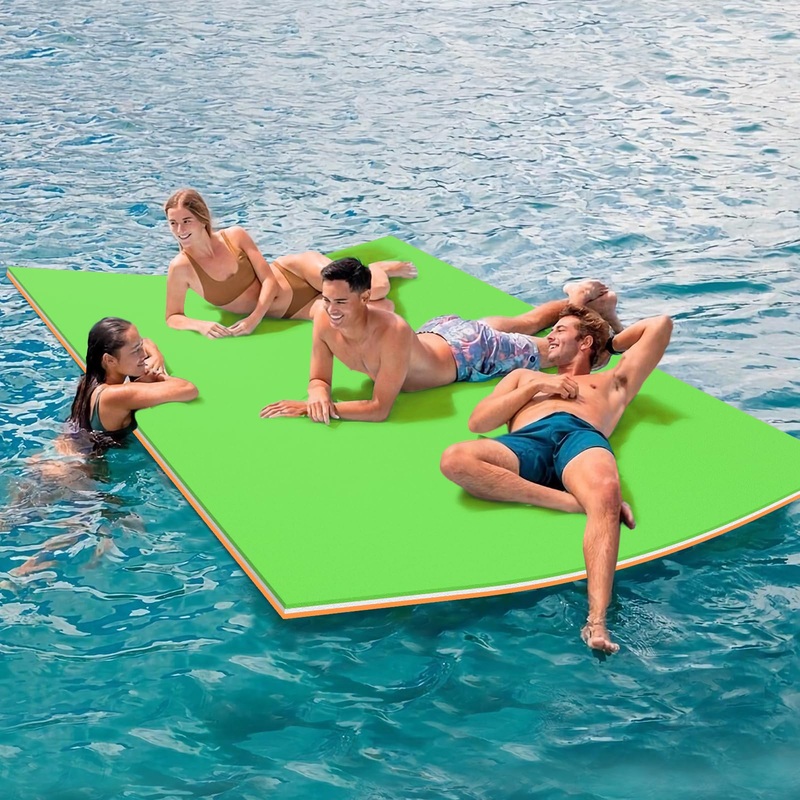 Yaciente 9′ Lily Pad Floating Mat, Tear-Resistant Floating Water Mat For Lake, Floating Pads For Recreation Pool, Beach, Lake, 7