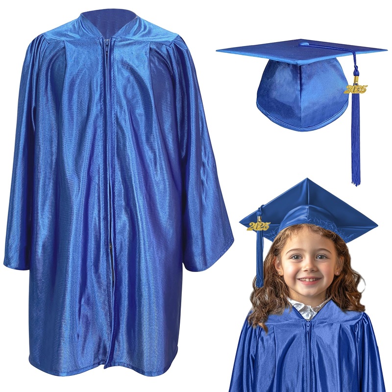 Yiioss Preschool And Kindergarten Cap And Gown With 2025 Tassel Graduation For Toddler Kids