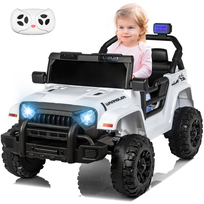 Bopilon Kids Ride On Jeep Car For Kids, 12V Electric Car For Toddlers With Remote Control Boys Girls Toddler Car Ride On Toys, U