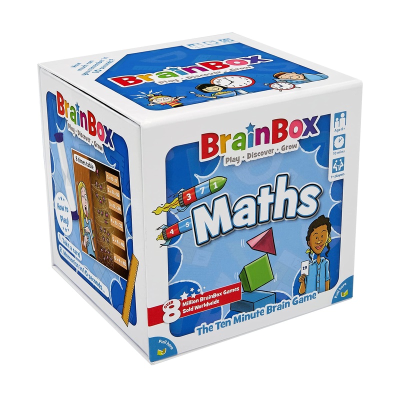 Brainbox Maths Card Game – Memory & Observation, Educational Numeracy Skills, Family-Friendly Trivia For Kids & Adults, Ages 8+,