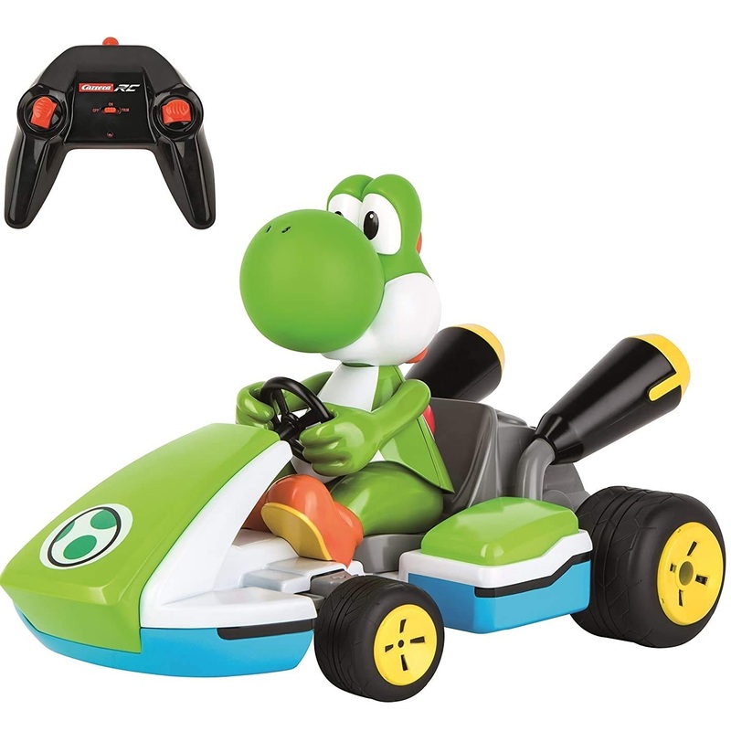 Carrera Rc 370162108X Official Licensed Mario Kart Yoshi Race Kart 1:16 Scale 2.4 Ghz Splash Proof Remote Control Car Vehicle Wi