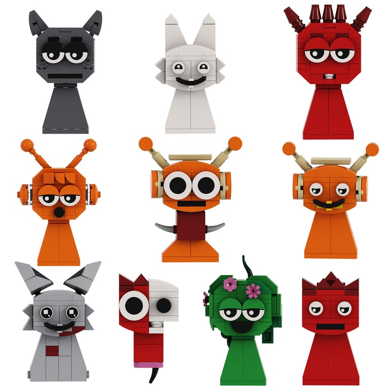 Cysnatu Cute Building Block Set, Game Characters Model Toys, Idea Building Bricks Birthday Gift For Kids (523 Pcs)