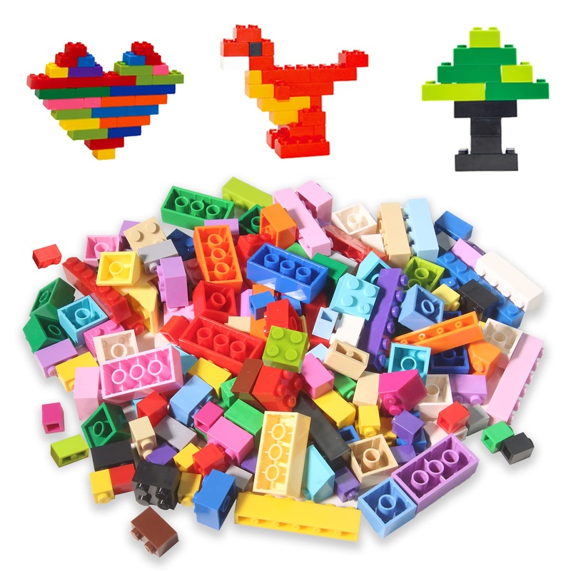 Ekind Regular Colors 8 Shapes Classic Educational Building Bricks Set – Compatible With All Major Brands – Cultivate Logic & Cre