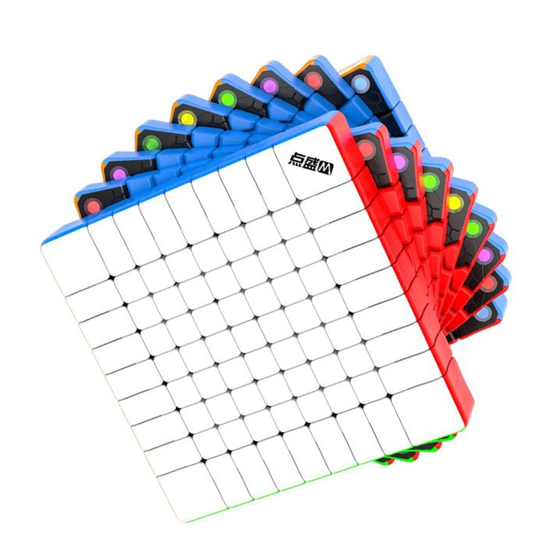 Hellocube Diansheng Galaxy 9 M Magnetic 9X9 Speed Cube Stickerless 9X9X9(Black Kernel)