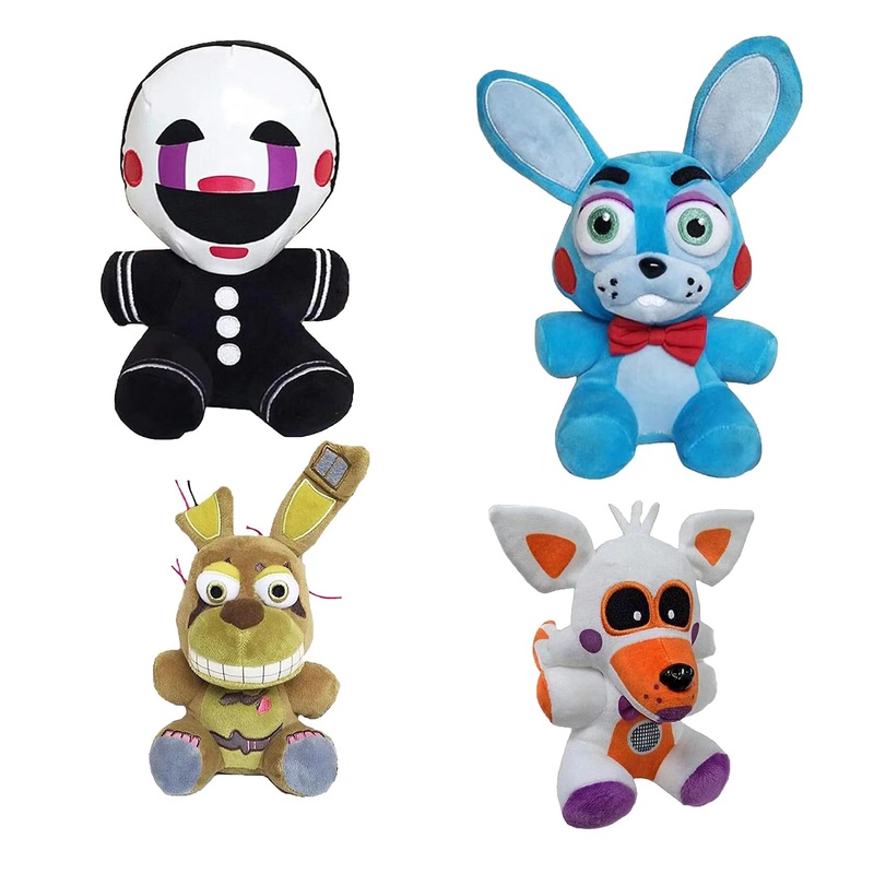 Hjysxyns Plush Toys -Springtrap Plush Toy Stuffed Animal Doll Fan Made Plushies For Boy Girl Plush Gift (4Pcs)
