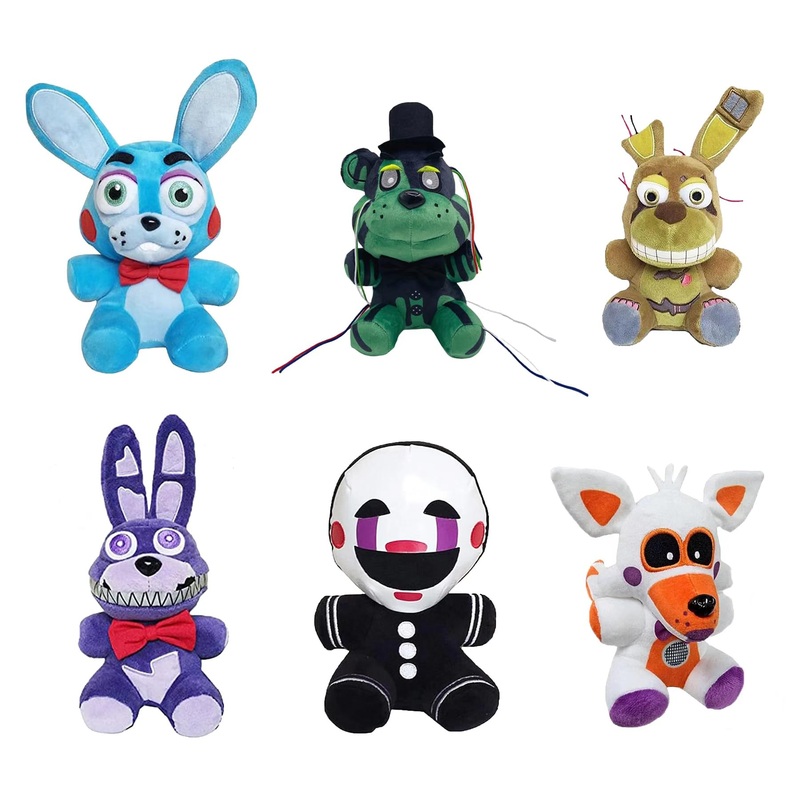Hjysxyns Plush Toys -Springtrap Plush Toy Stuffed Animal Doll Fan Made Plushies For Boy Girl Plush Gift (6Pcs)