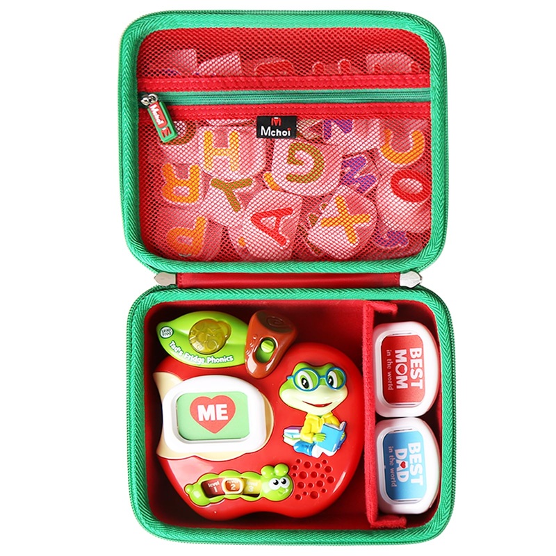 Mchoi Shockproof Carrying Case Compatible With Leapfrog Tad’S Fridge Phonics Magnetic Letter Set, Red, Case Only