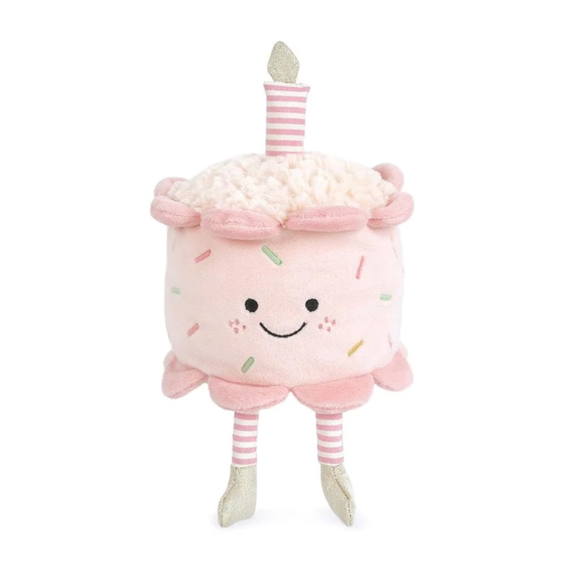Mon Ami Stuffed Birthday Cake Plush Toy – 7X5    Pretend Play Toy For Toddlers, First Birthday Gift For Kids, Party Decoration (