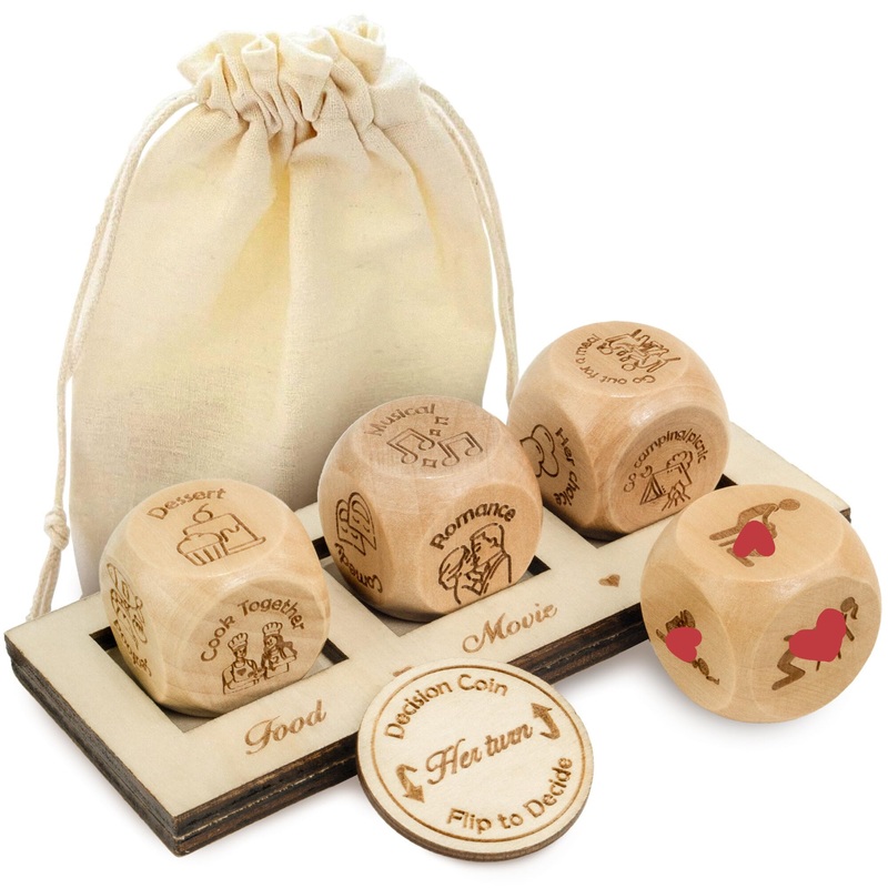 Pawzity Couples Dice – Couples Gifts For Him And Her, Boyfriend And Girlfriend – Anniversary, Birthday, Valentine Gifts For Him