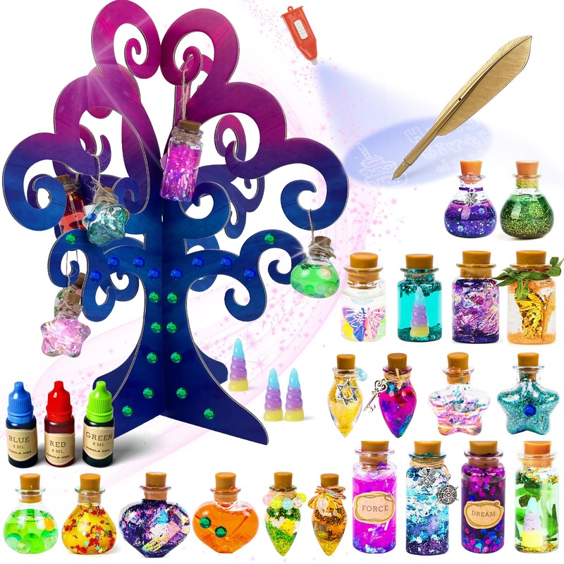 Potion Kits For Kids, 20 Potion Bottles Magic Set, Diy Creative Christmas Decorations Birthday Gifts Craft Kit For Girls And Boy